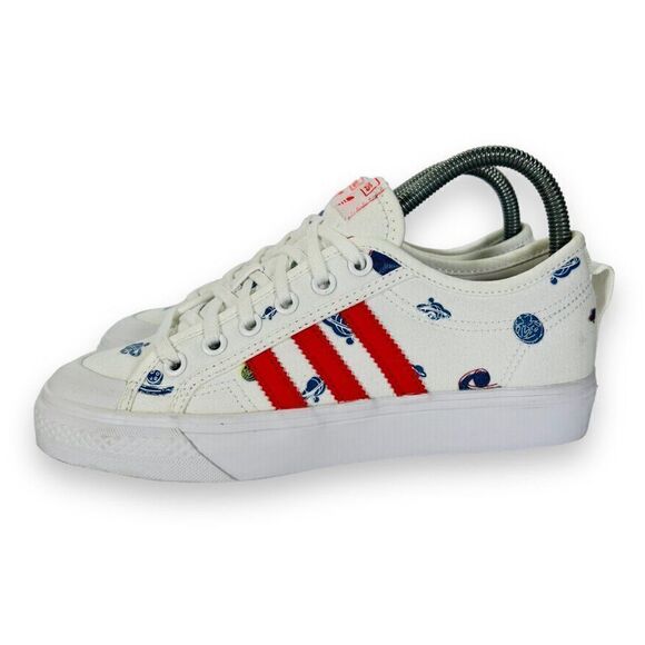 Adidas Nizza J 'Out Of This World - White' H01101 Youth 5 Women's 6 - Picture 2 of 11